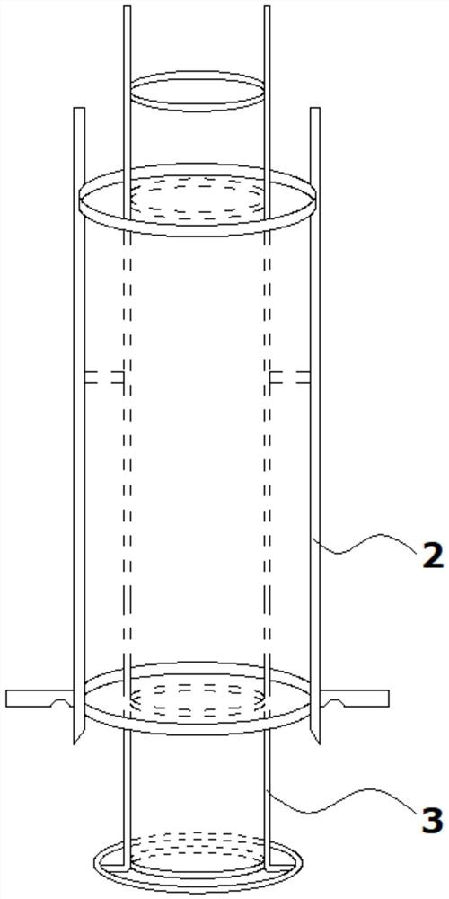 Hair washing device for solid-phase microporous reactor and use method