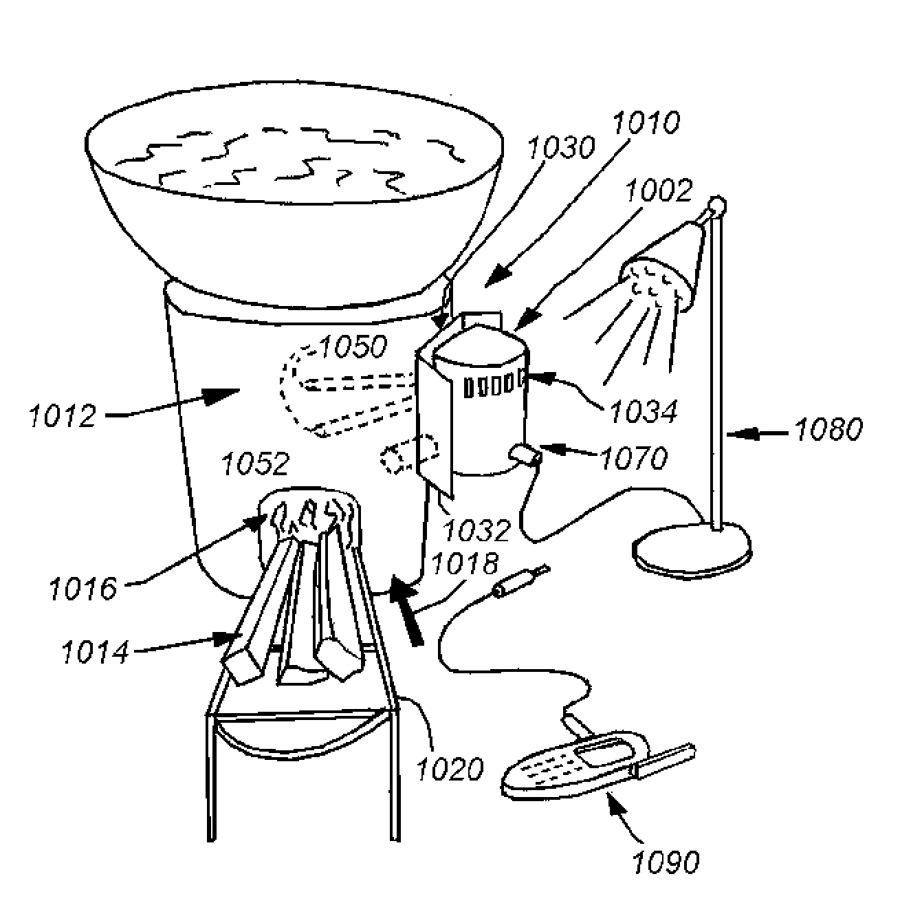 Portable combustion device utilizing thermoelectrical generation
