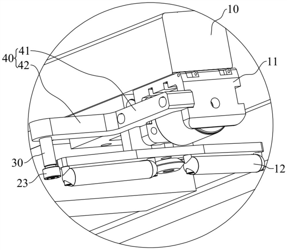 Auxiliary guide device and rail inspection equipment