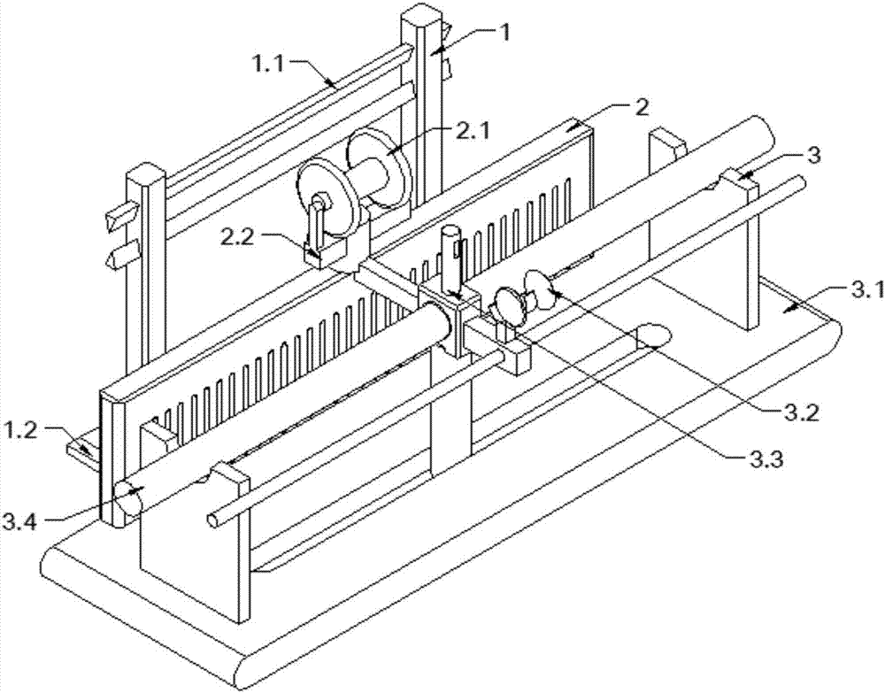 Preparation method for multifunctional auxiliary equipment of rewinding machine