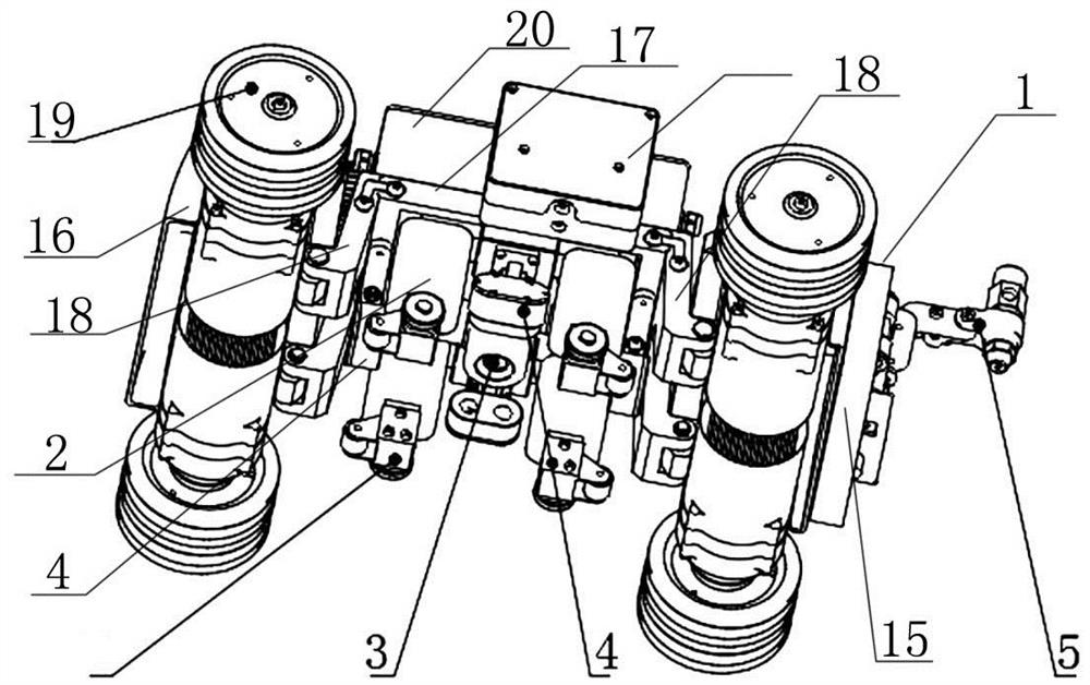 Automatic magnetic powder detection system of crawling robot