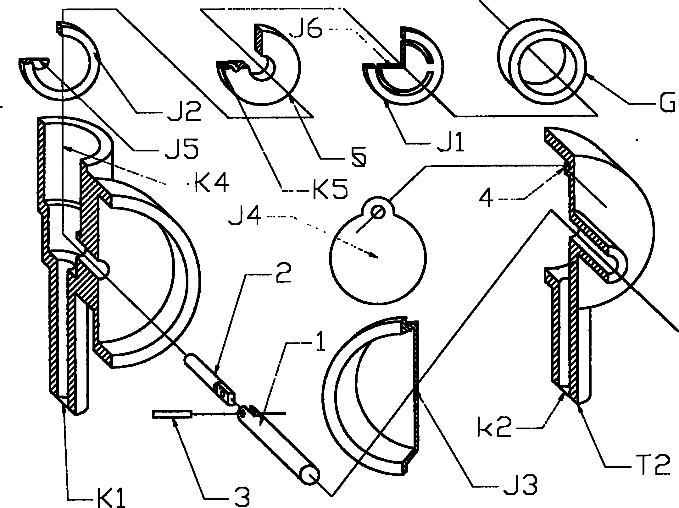 Hydraulic remote control exhaust valve