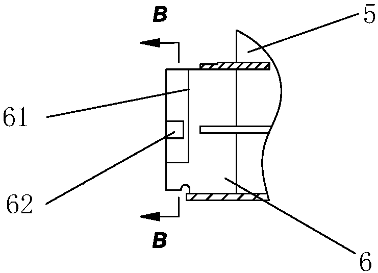 Guide bearing supporting structure of vertical hydroelectric unit