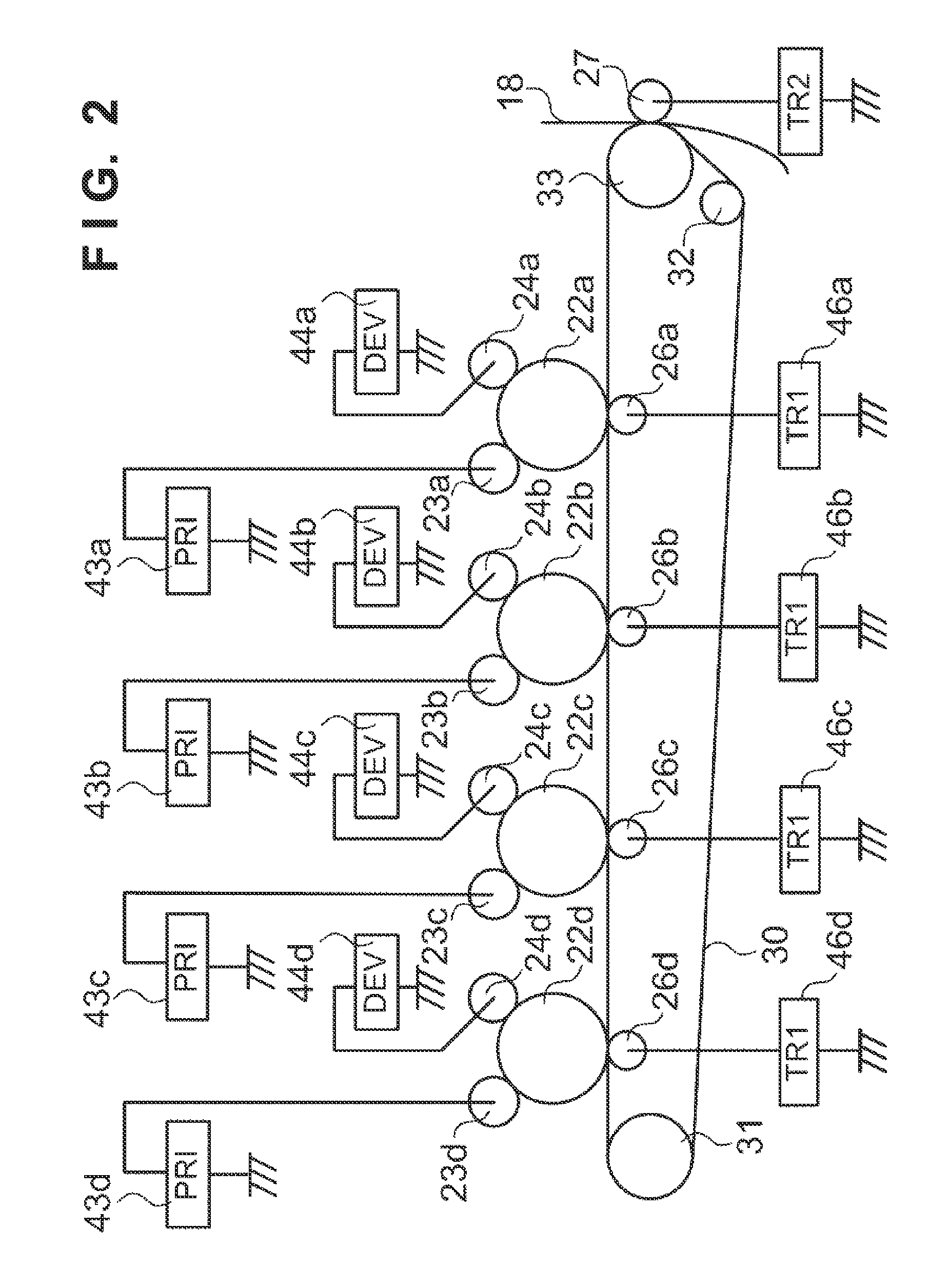 Image forming apparatus which uses electrostatic latent image for color misregistration correction