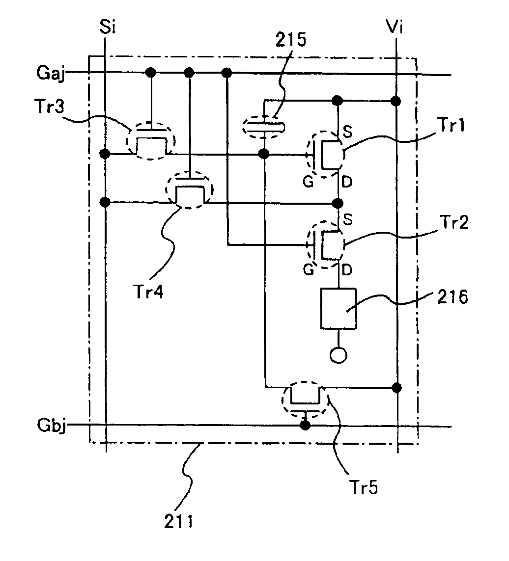 Light emitting device, driving method for the same and electronic apparatus