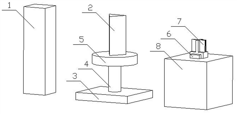 A method and system for measuring the refractive index of a prism