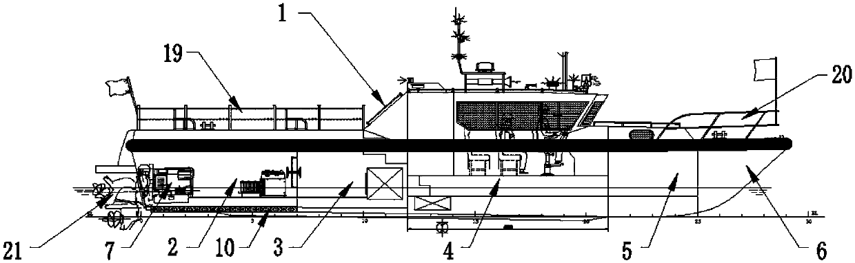 High-speed troopship