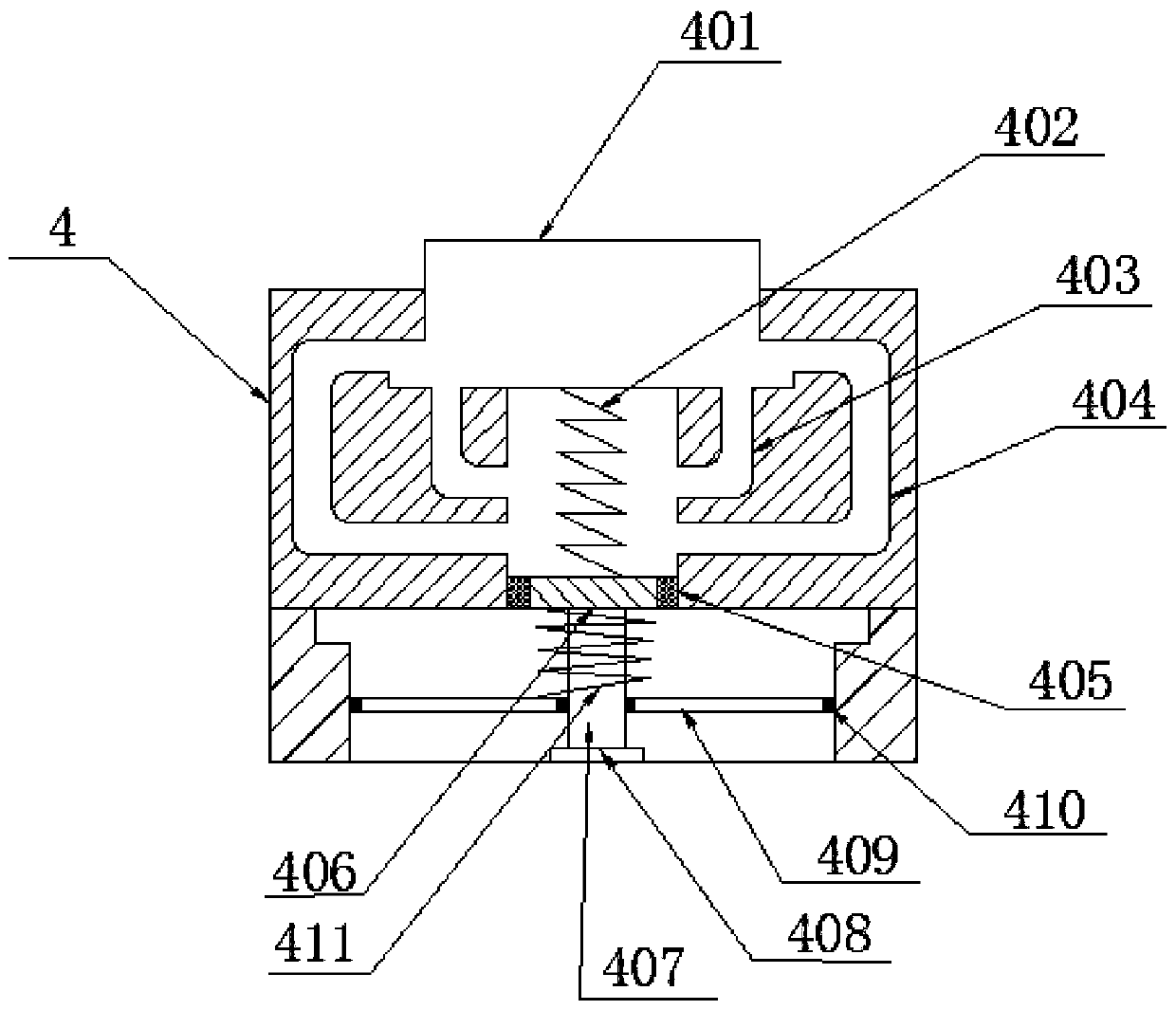 A pneumatic power control device for a pneumatic vehicle