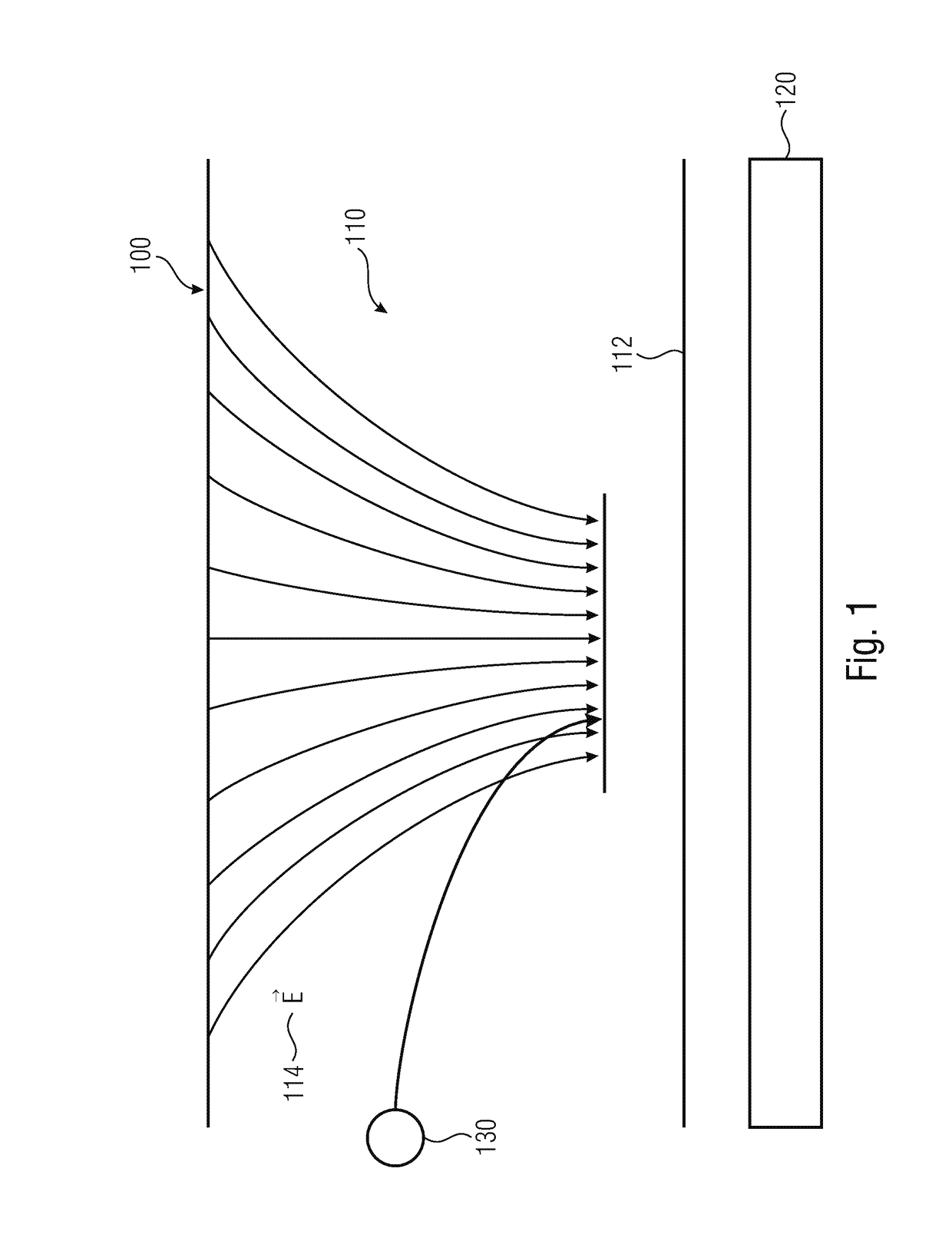 Measuring arrangement and method of directing and detecting particles