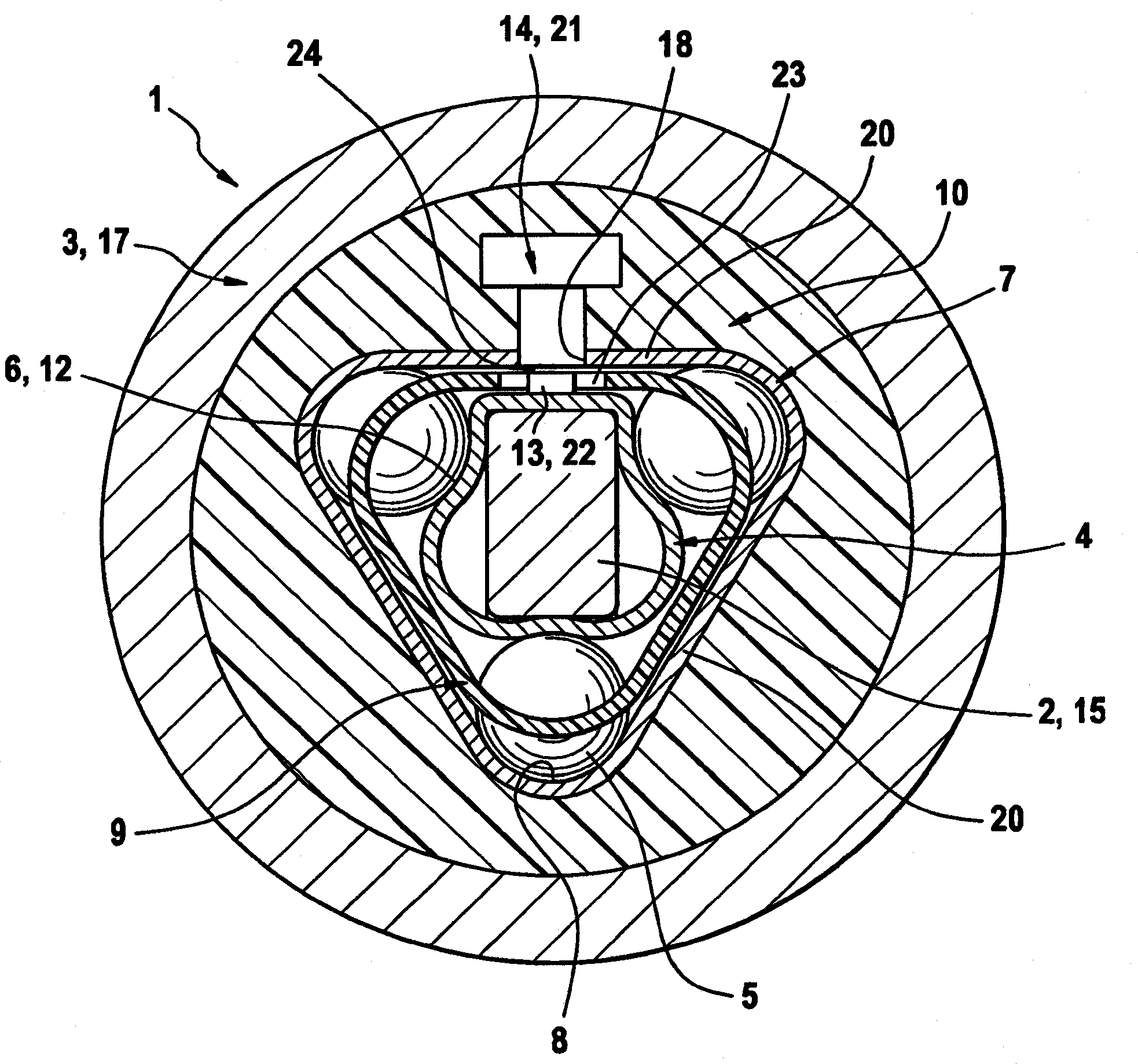 Roller bearing for two components that can be at least axially moved toward one another, particularly for transmission shifting elements