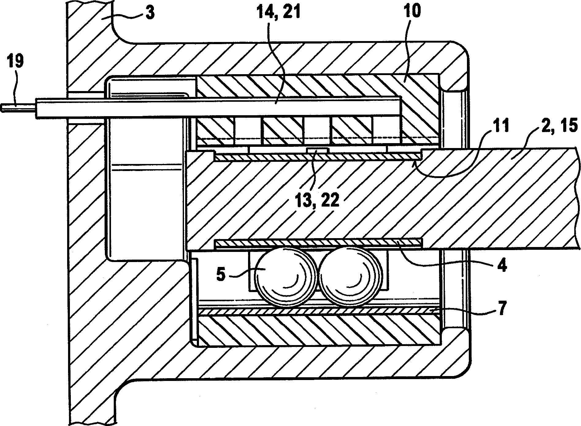 Roller bearing for two components that can be at least axially moved toward one another, particularly for transmission shifting elements