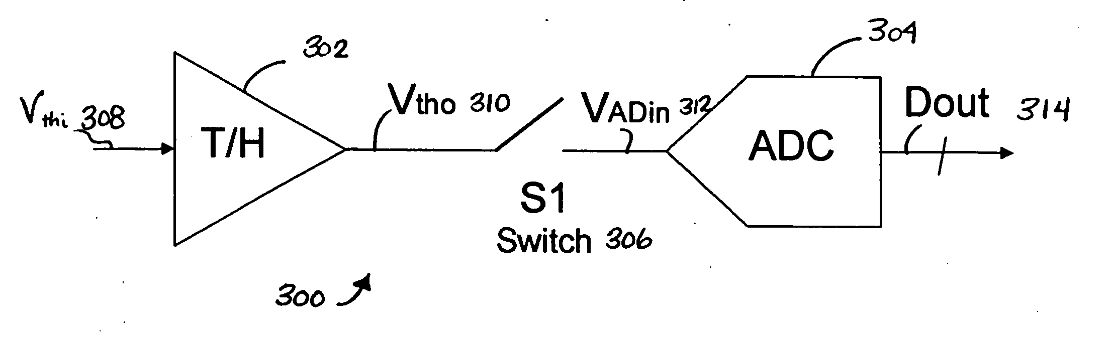 Disconnecting a time discrete circuit from a track-and-hold circuit in track mode