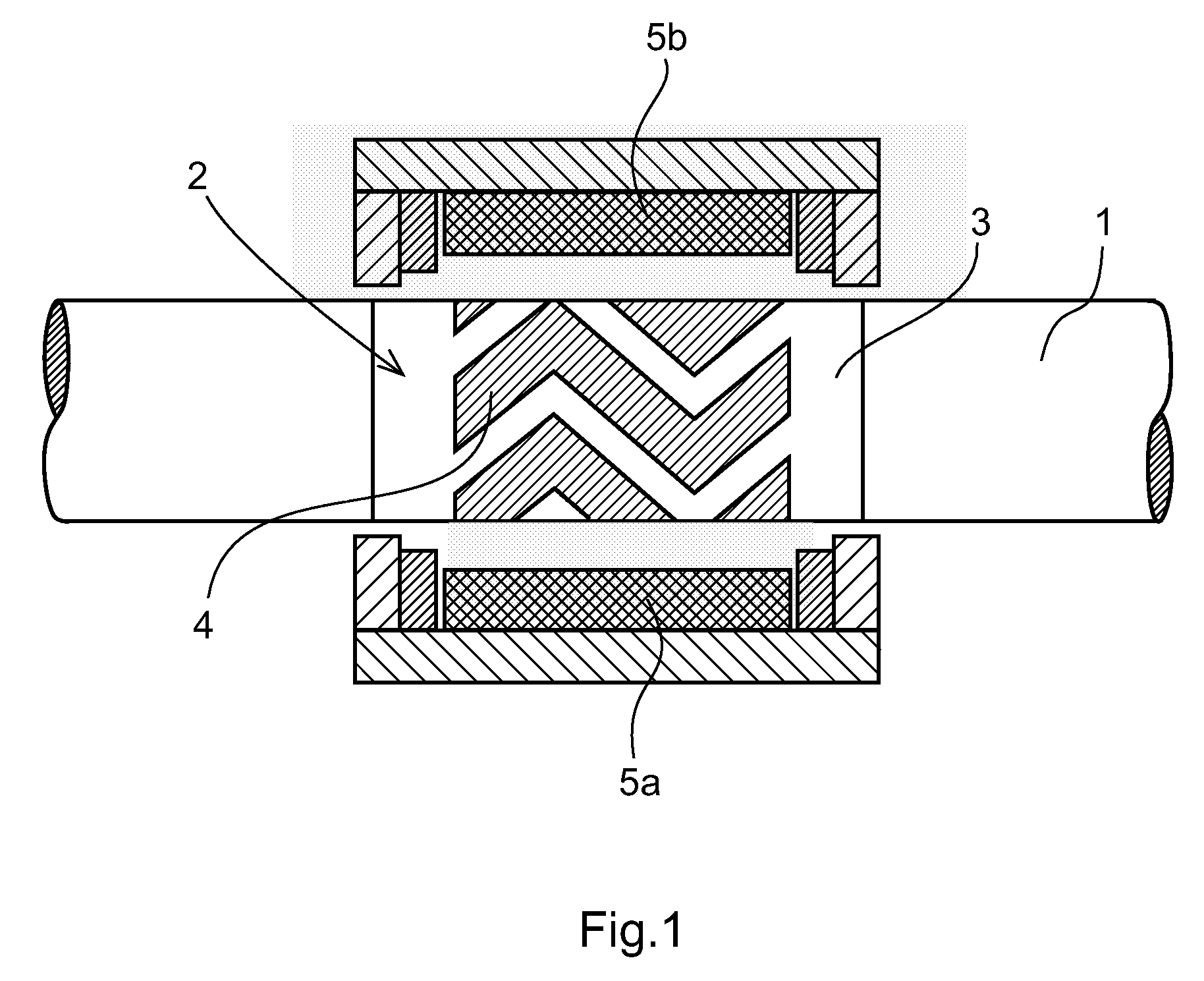 Measuring device including a layer of a magnetoelastic alloy and a method for production thereof