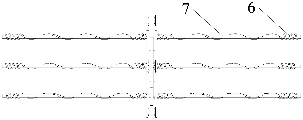 A damping connection type multi-split wire spoiler dance preventer
