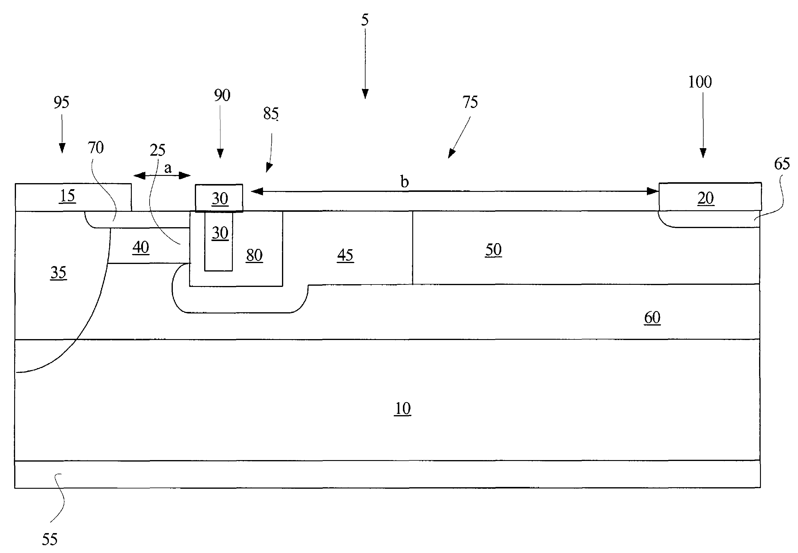 Trench gate laterally diffused MOSFET devices and methods for making such devices