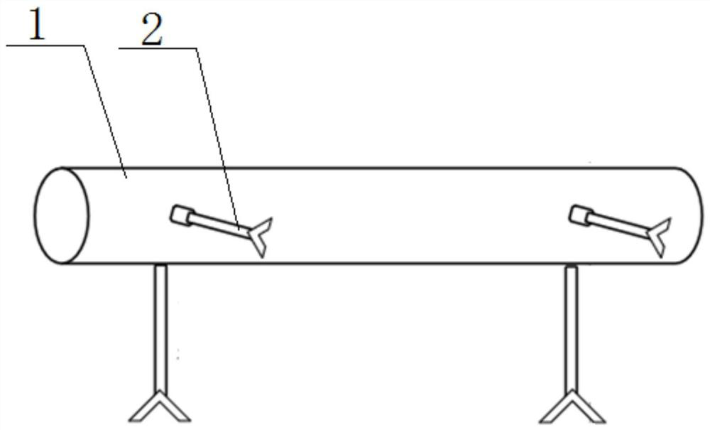 Assembled cable wall penetrating device