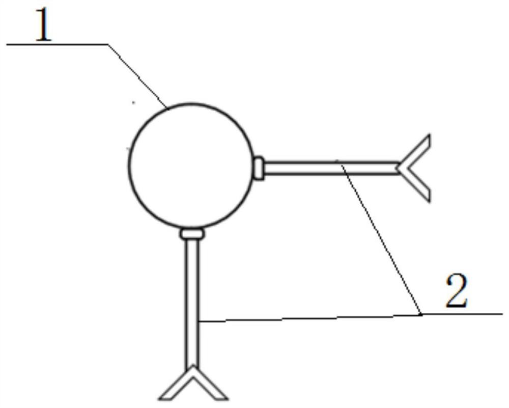 Assembled cable wall penetrating device