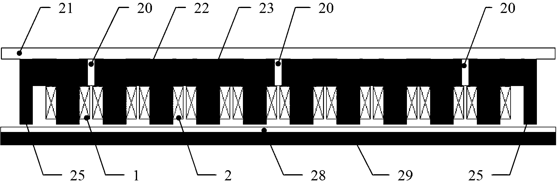 Polar pitch variable rectilinear vortex brake and controlling method thereof