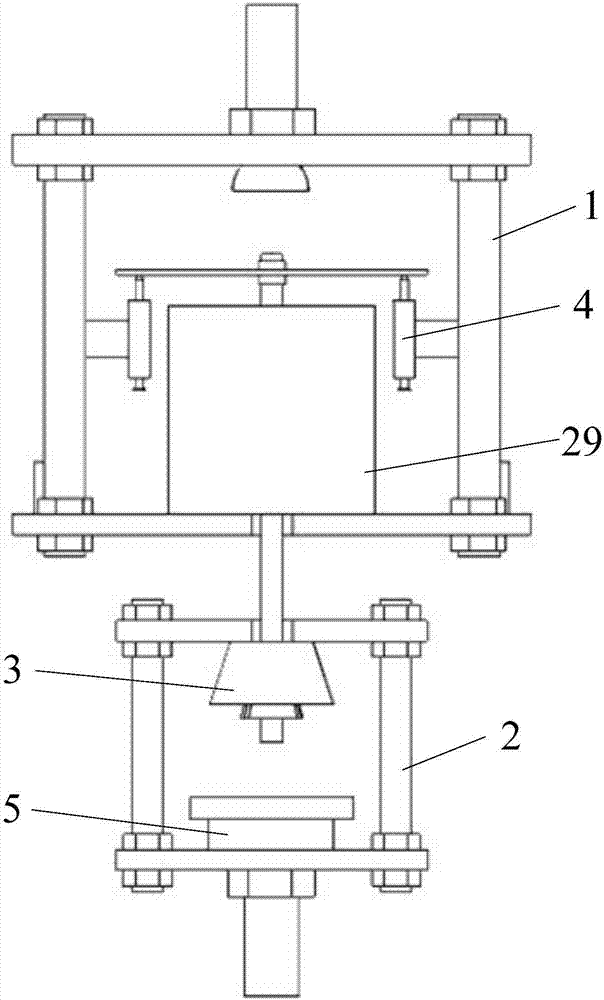 Reinforcing steel bar and concrete pull-out testing device capable of eliminating high-temperature influences