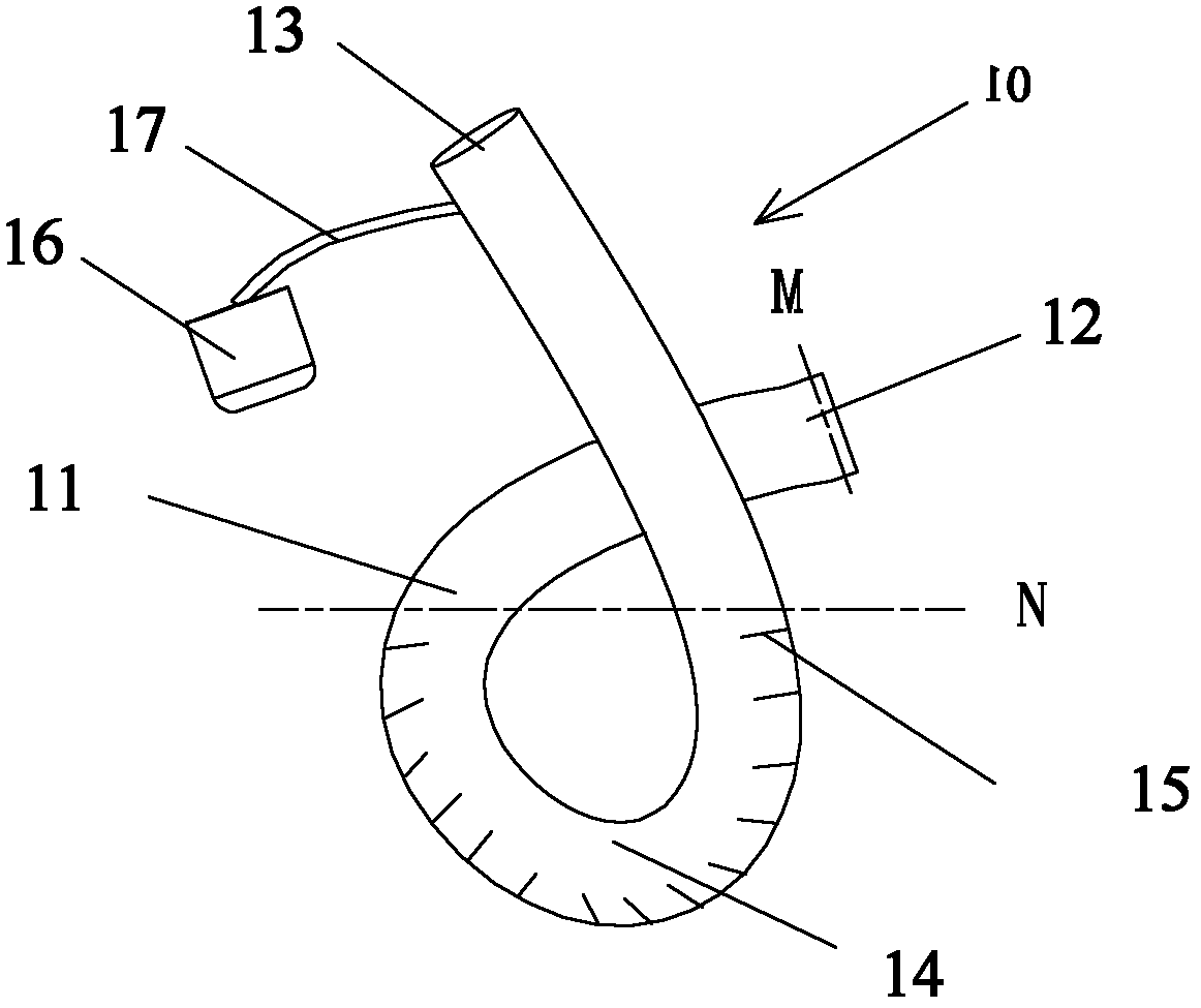Flow guiding device of fluid container and fluid container with flow guiding device
