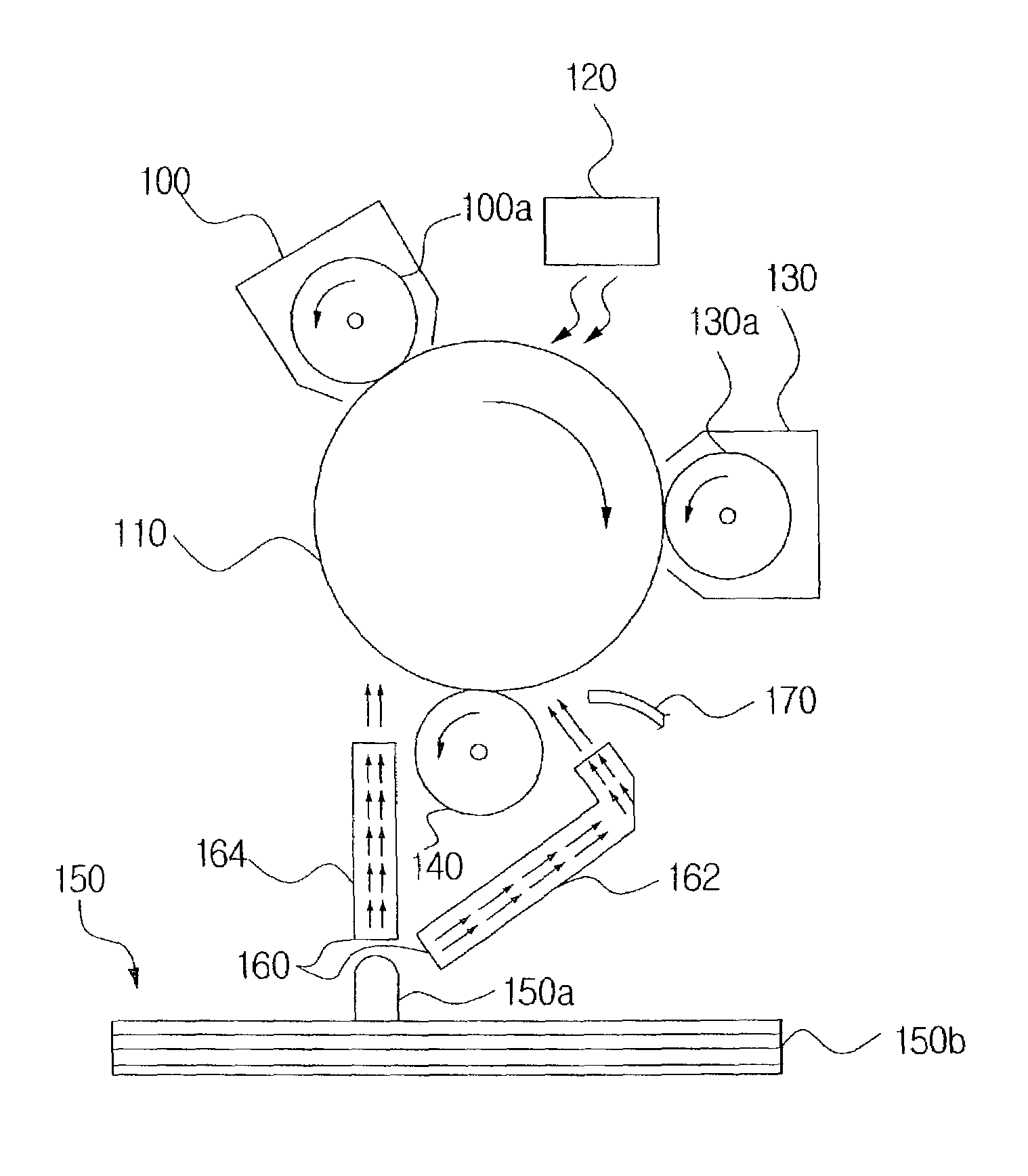 Image forming device having first and second light providing units ...