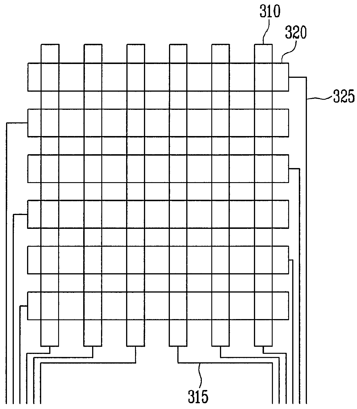 Display device integrated with touch screen panel