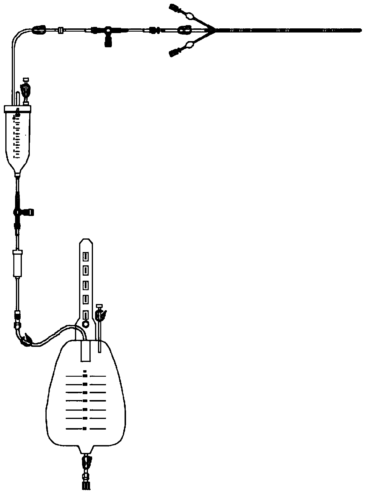 Brain multistage flushing and anti-blocking drainage device