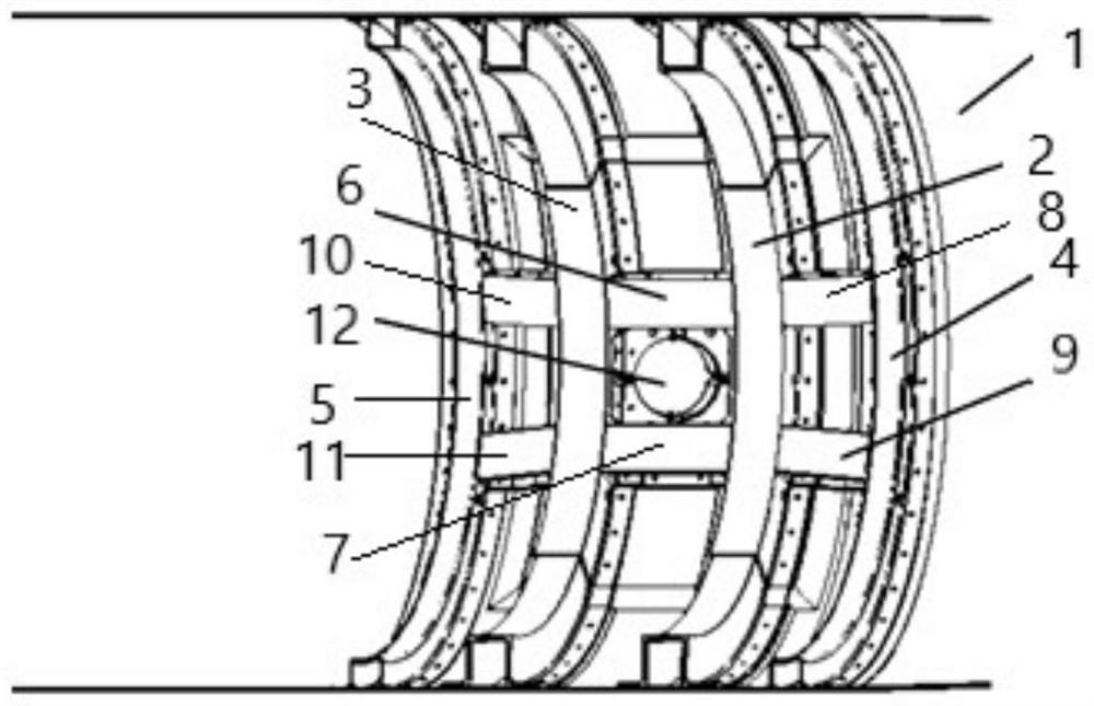 A lightweight diffusion structure for the hoisting position of aircraft fuel tanks