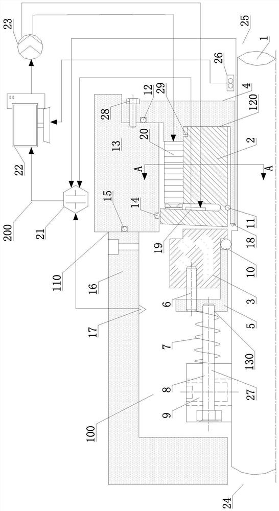 Gap-controllable mechanical sealing device based on hinge structure