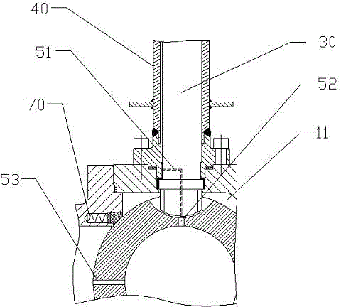 Low-temperature ball valve