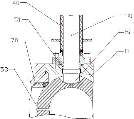 Low-temperature ball valve