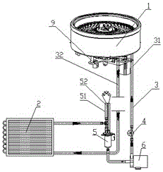 Temperature control system for reagent cabin of biochemical analyzer