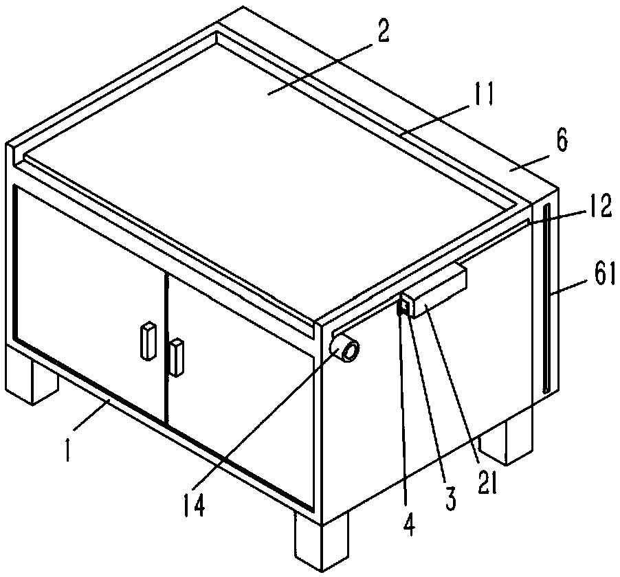 Sterilizing table board replacing structure for nurse station working table