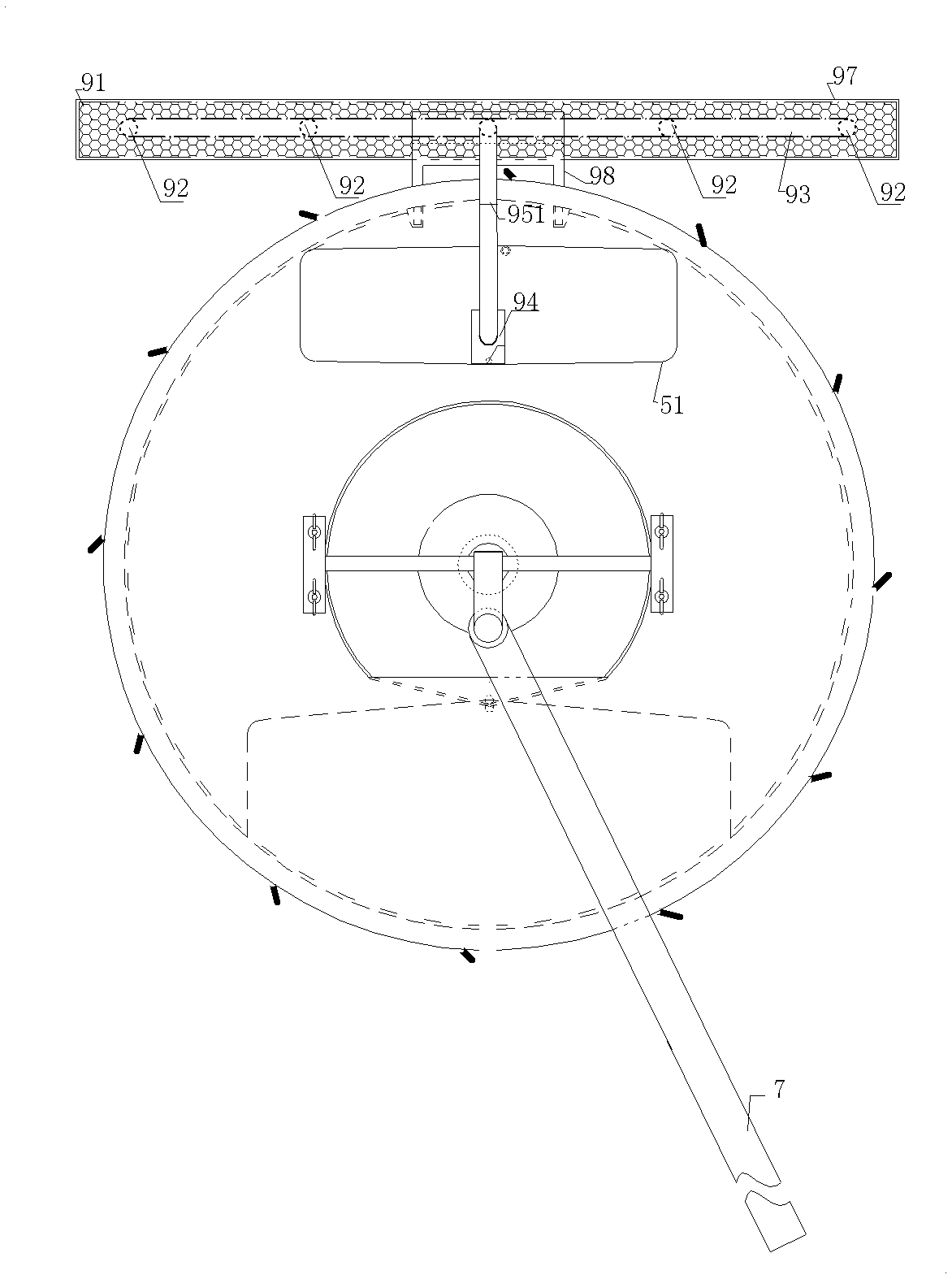 Washing cleaning device