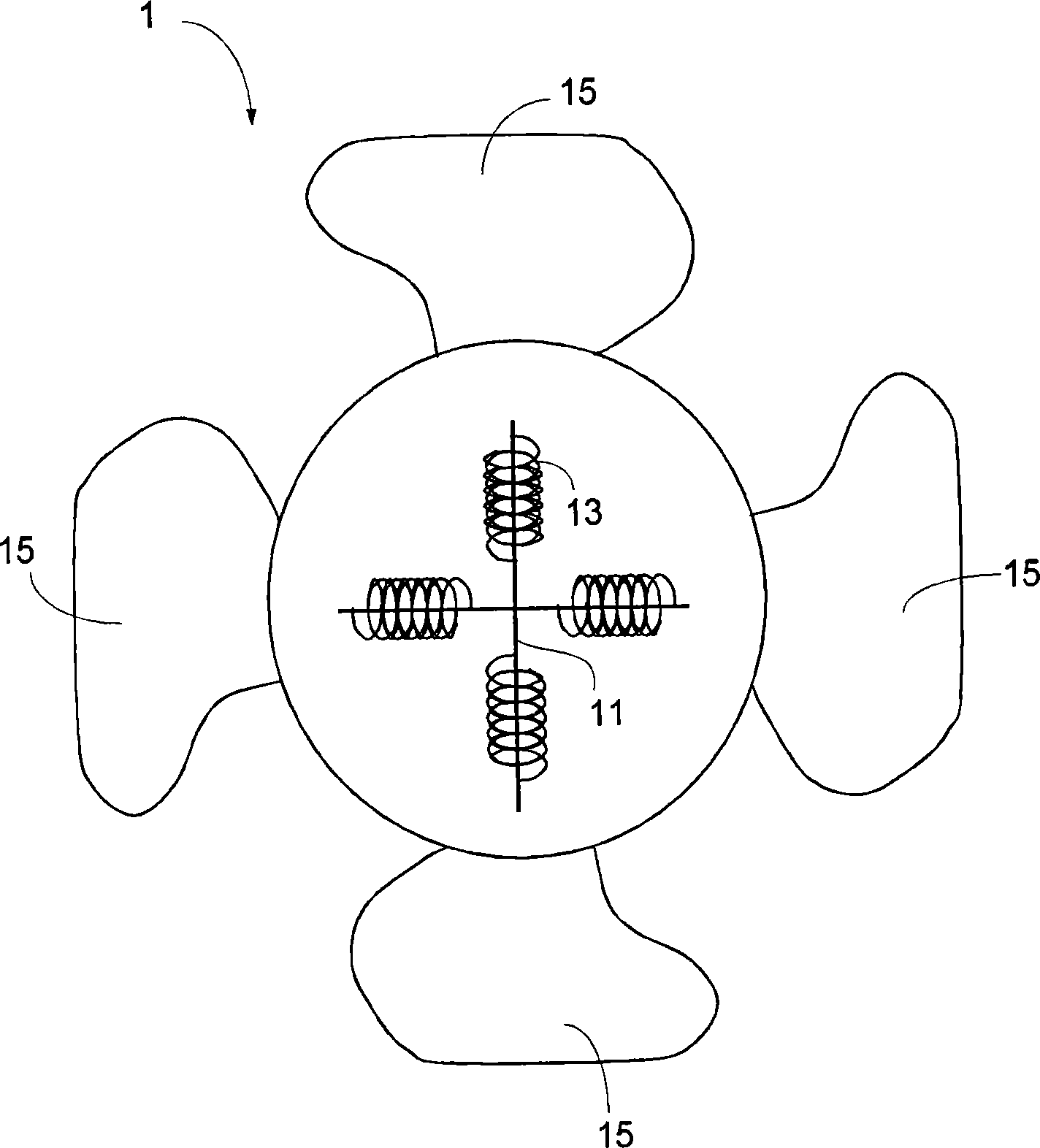 Switch type regulating circuit and double-coil motor device