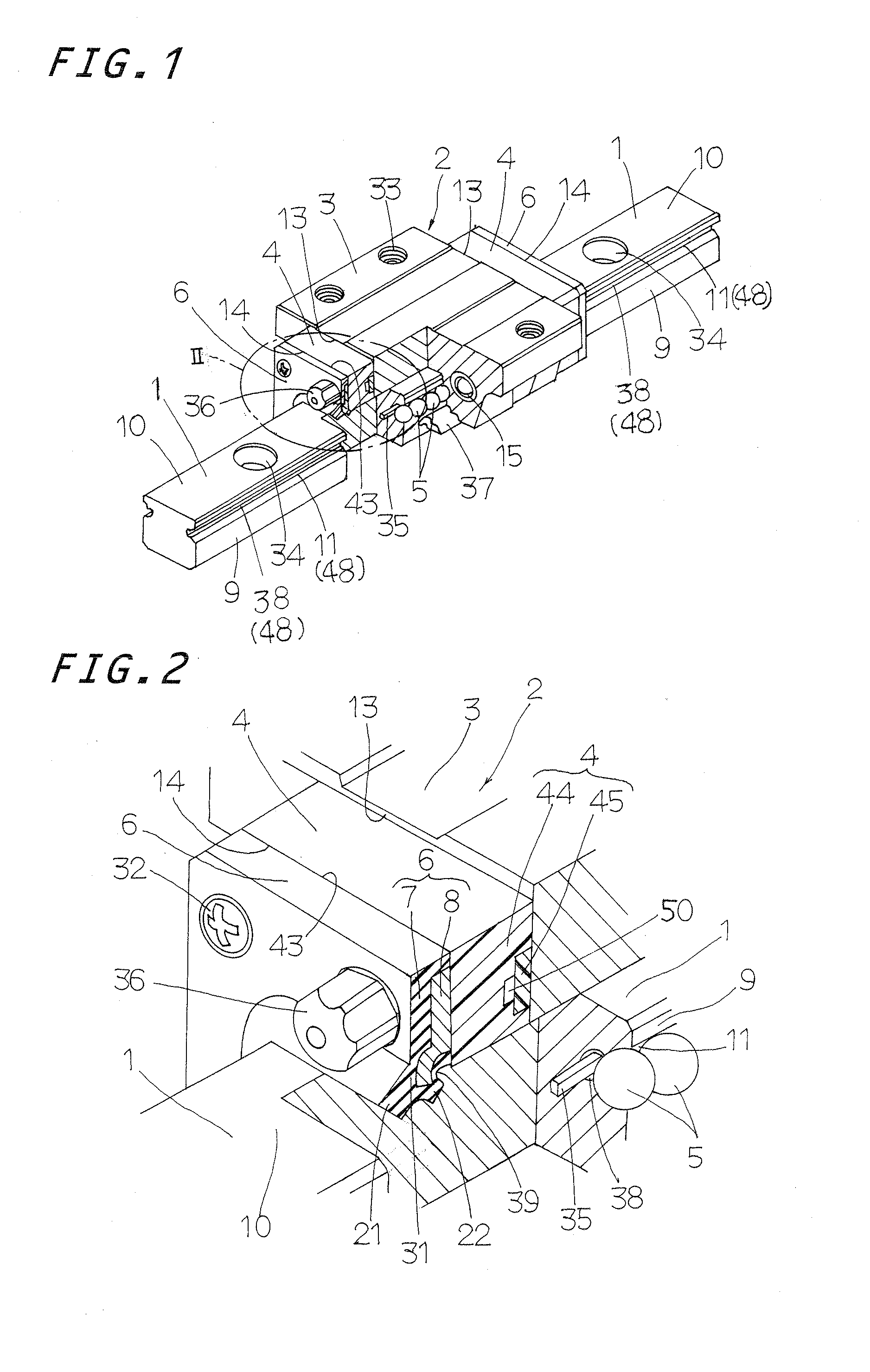 Linear motion guide system unit