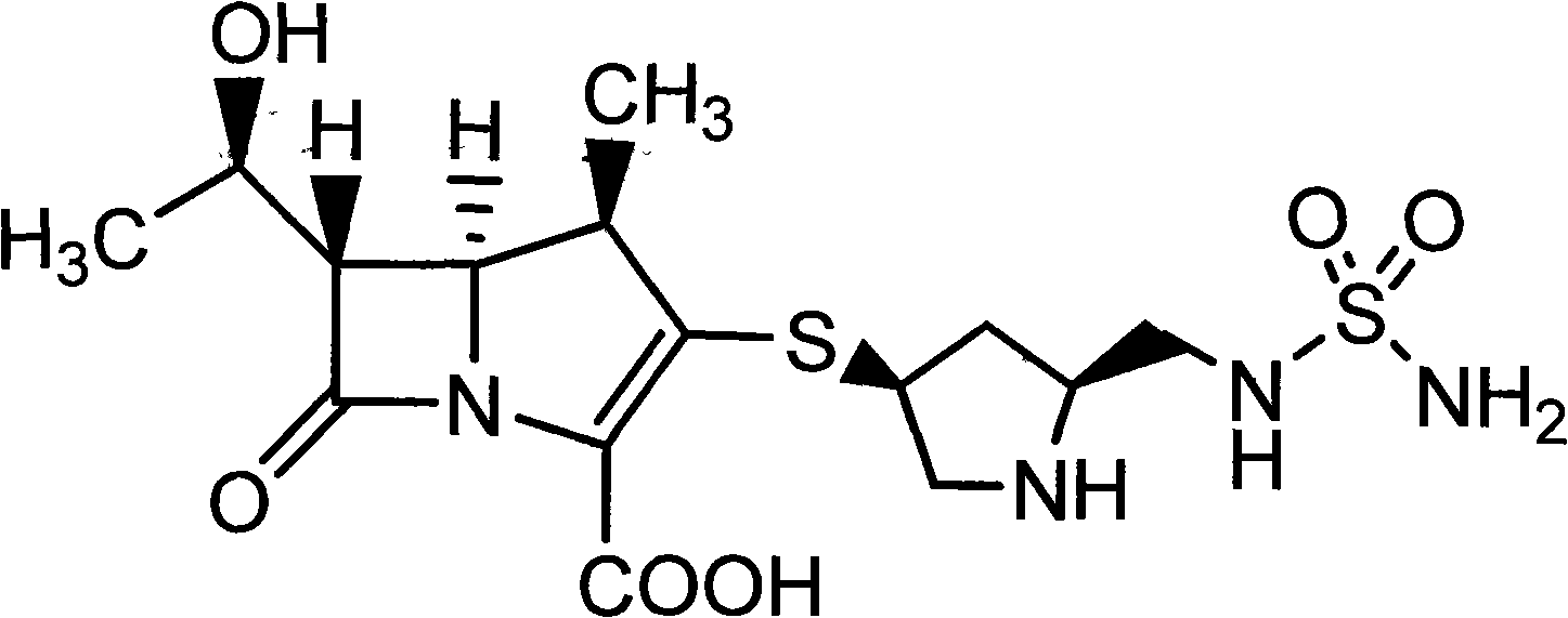 Composition of Doripenem and amino acid