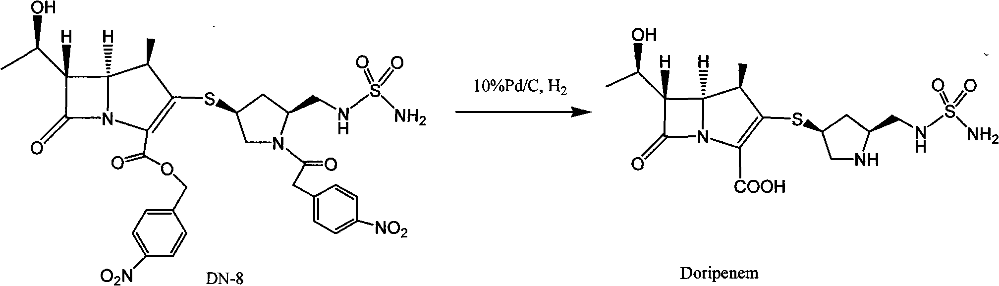 Composition of Doripenem and amino acid