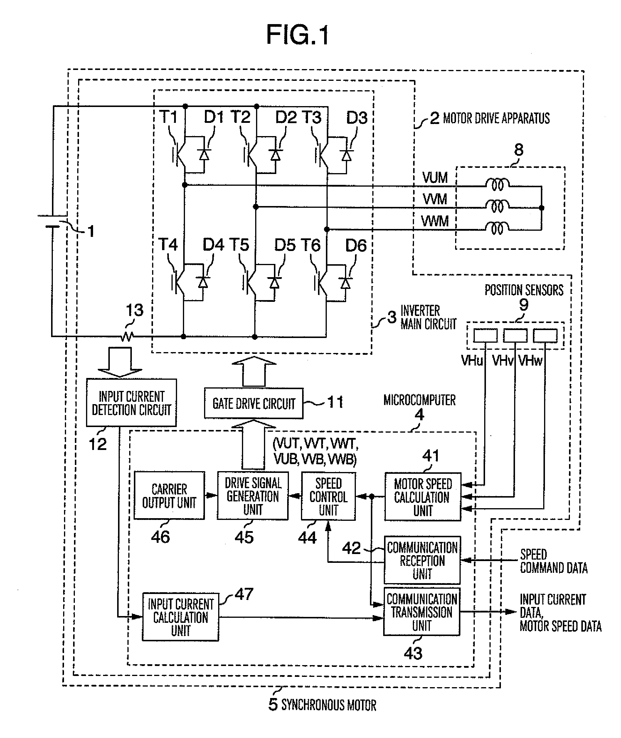 Synchronous motor and control method of synchronous motor