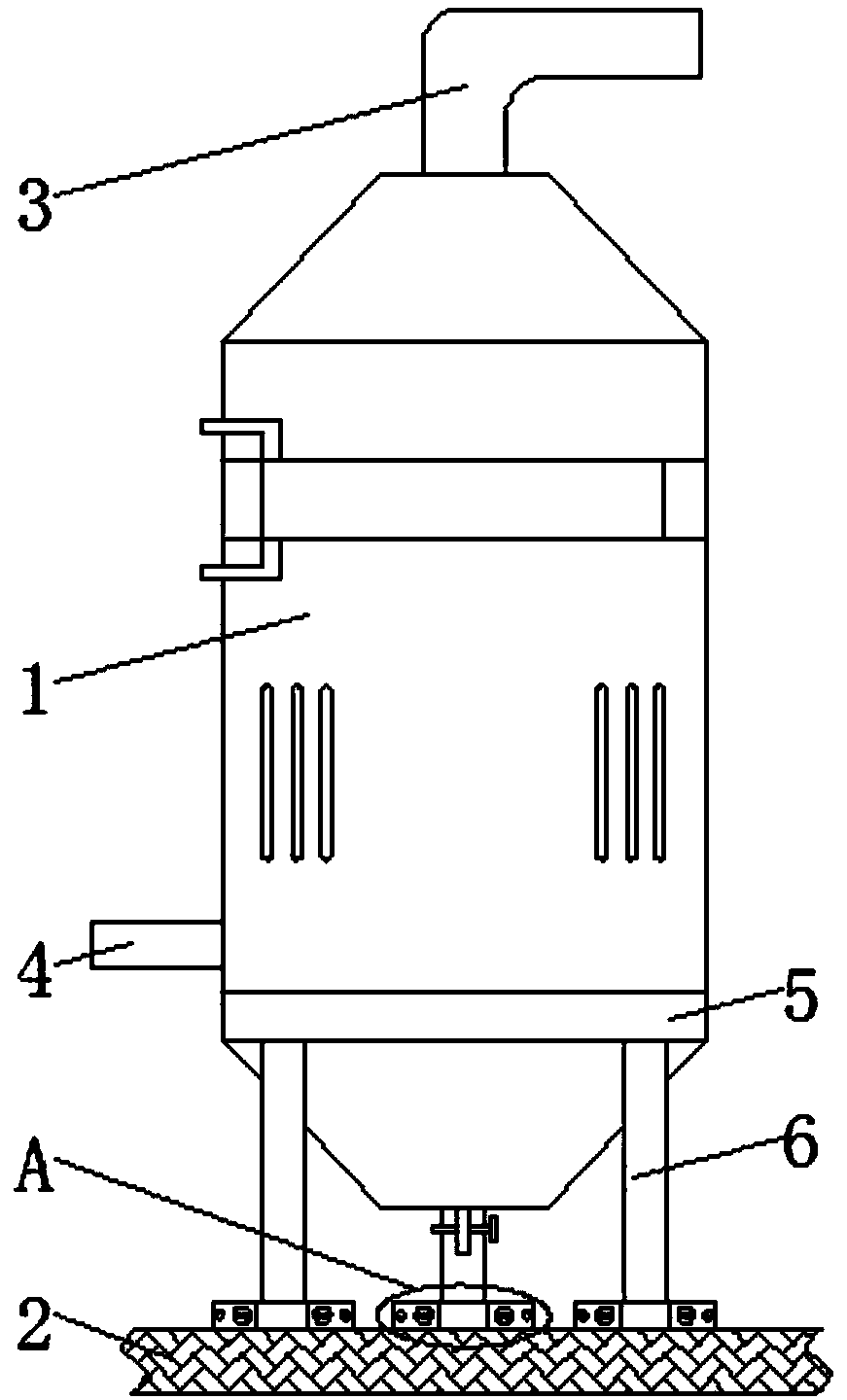 Ship natural gas and diesel dual fuel treatment device