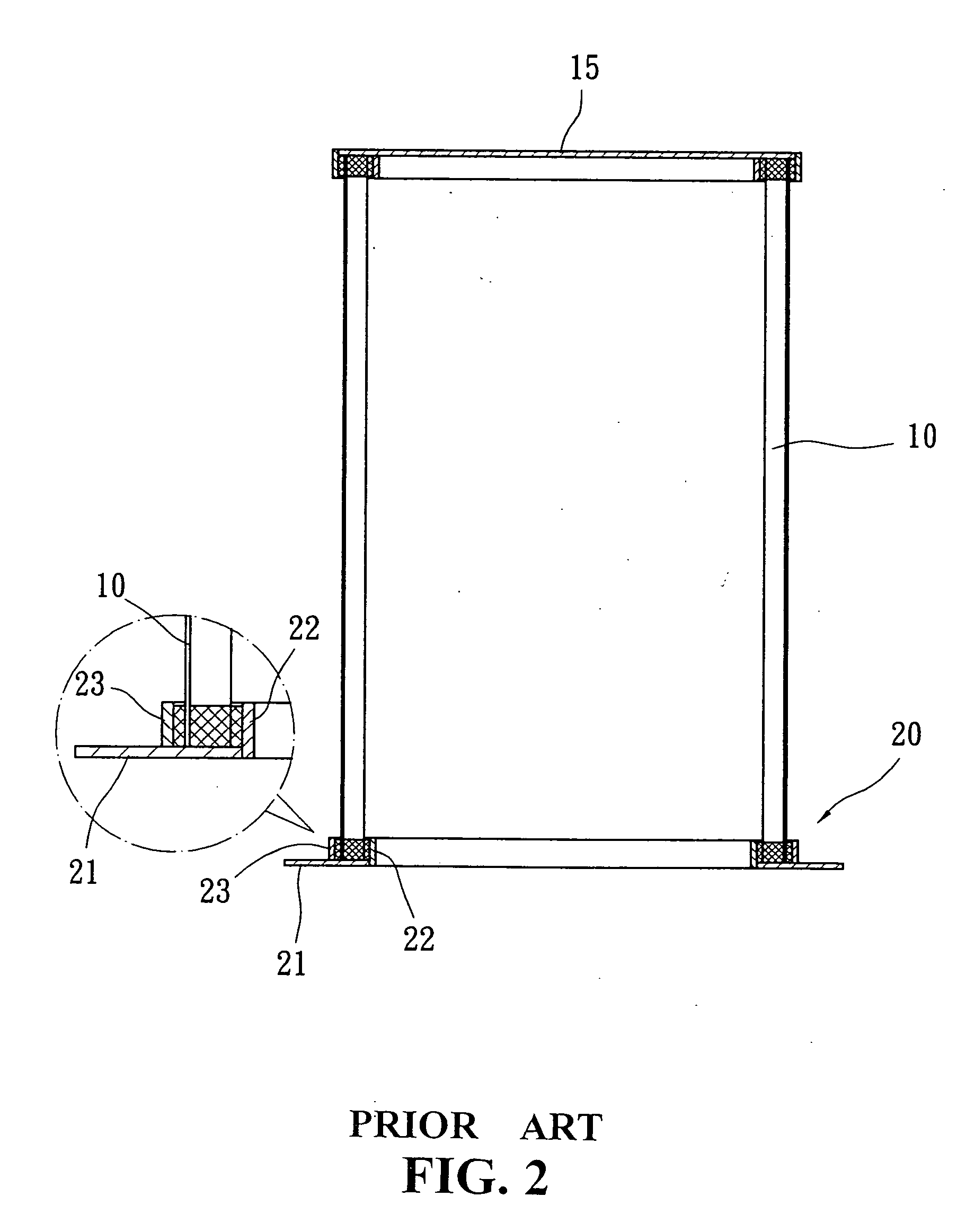 Securing seat for holding filtering cylinder of a dust collector