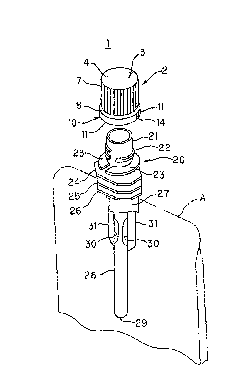 Open/close cap and manufacturing method thereof