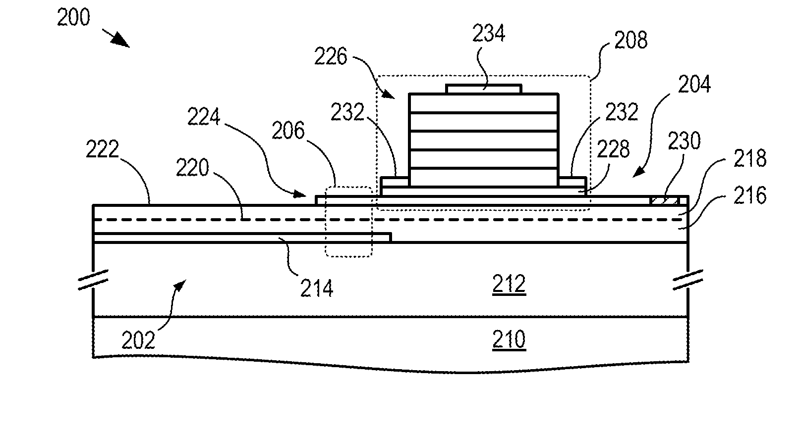Integrated dielectric waveguide and semiconductor layer and method therefor