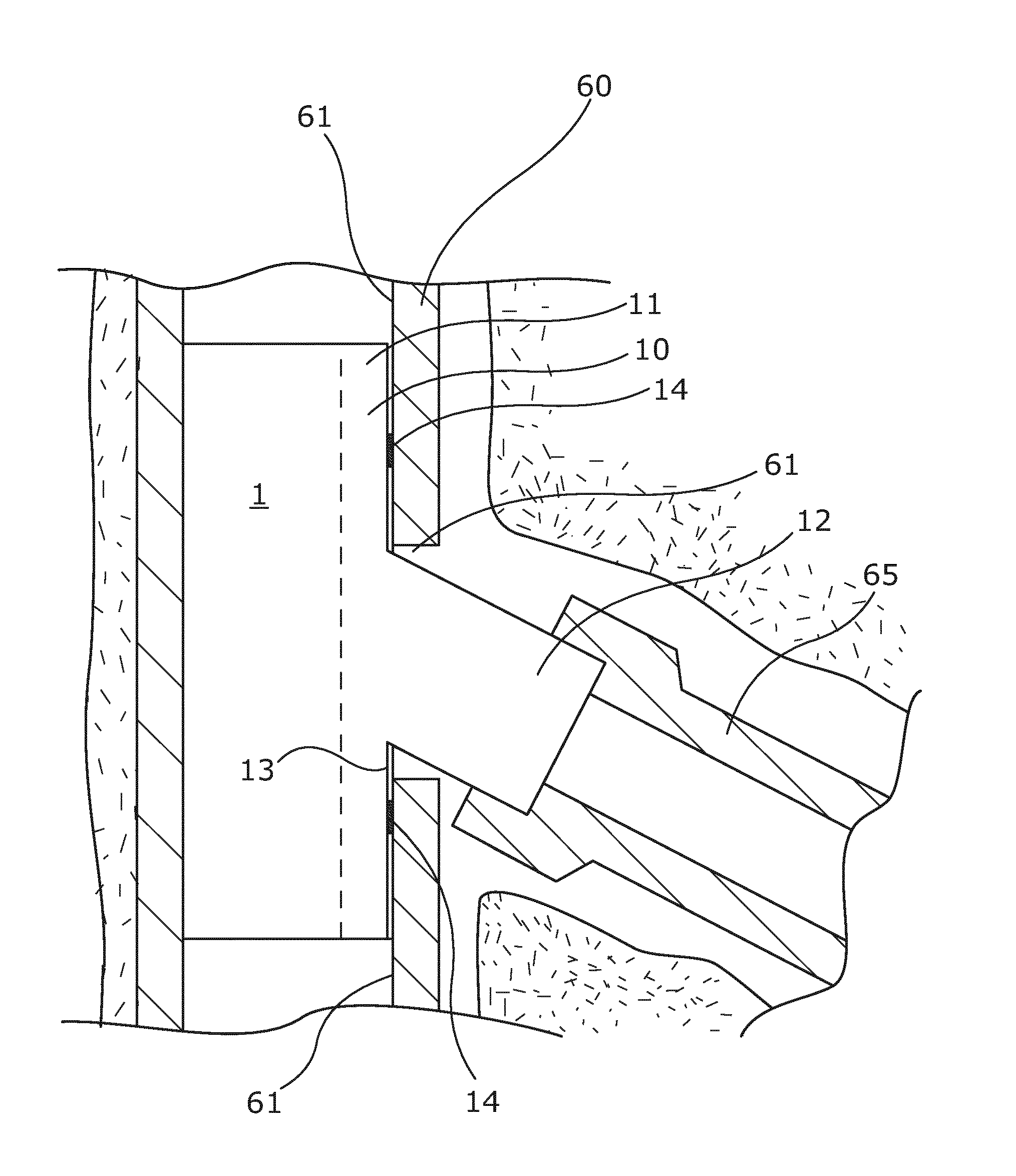 Lateral junction assembly