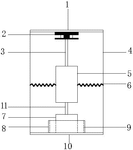 Horizontal two-way viscoelastic collision tuned mass damper system and its working method