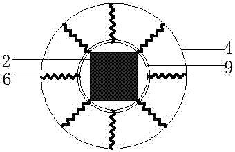 Horizontal two-way viscoelastic collision tuned mass damper system and its working method