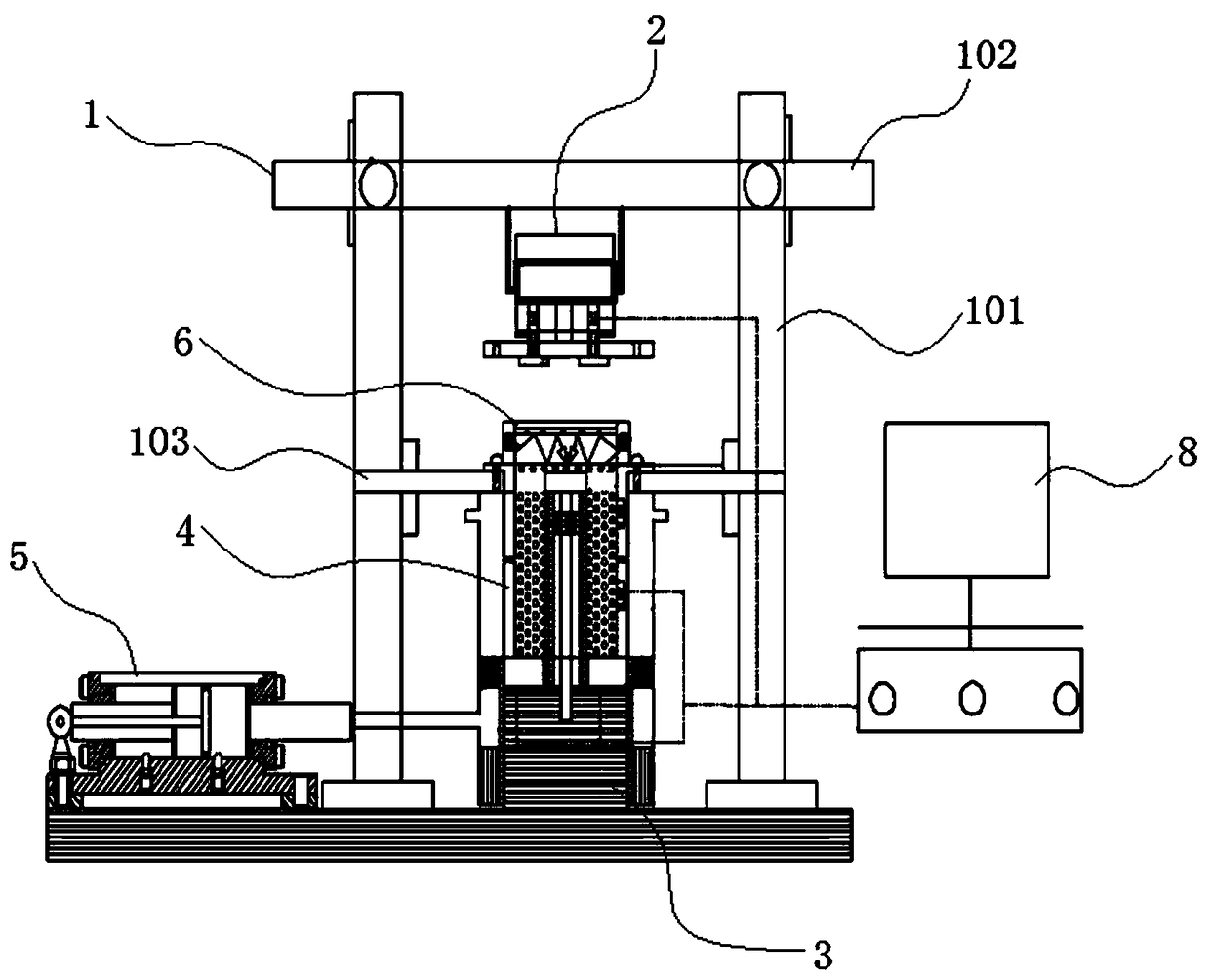 Ring shear test equipment under soil body freezing and thawing cycle and weathering environment and test method thereof