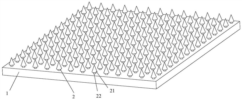 A human body safe and degradable microneedle array and its manufacturing method and mold