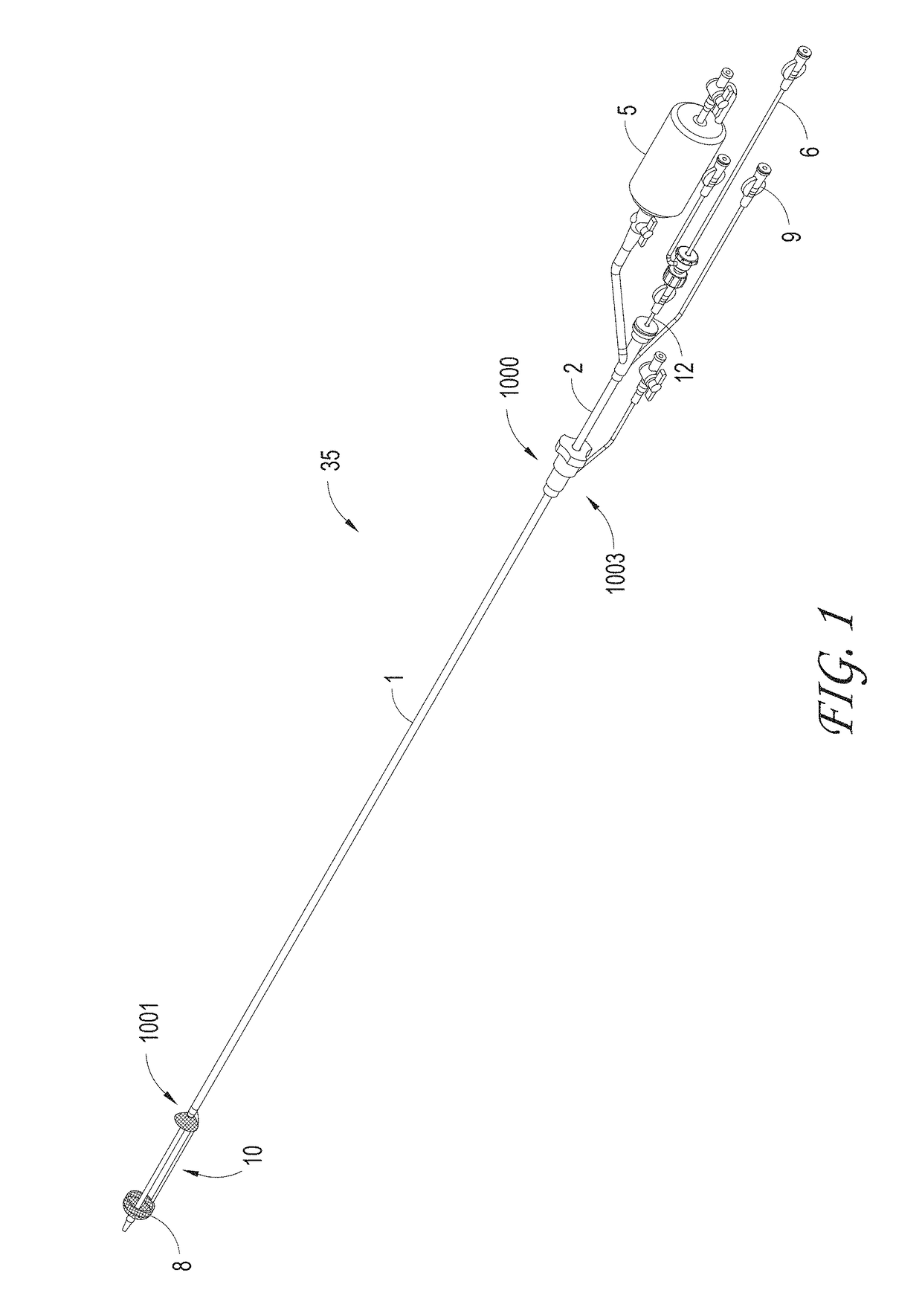 Axial lengthening thrombus capture system