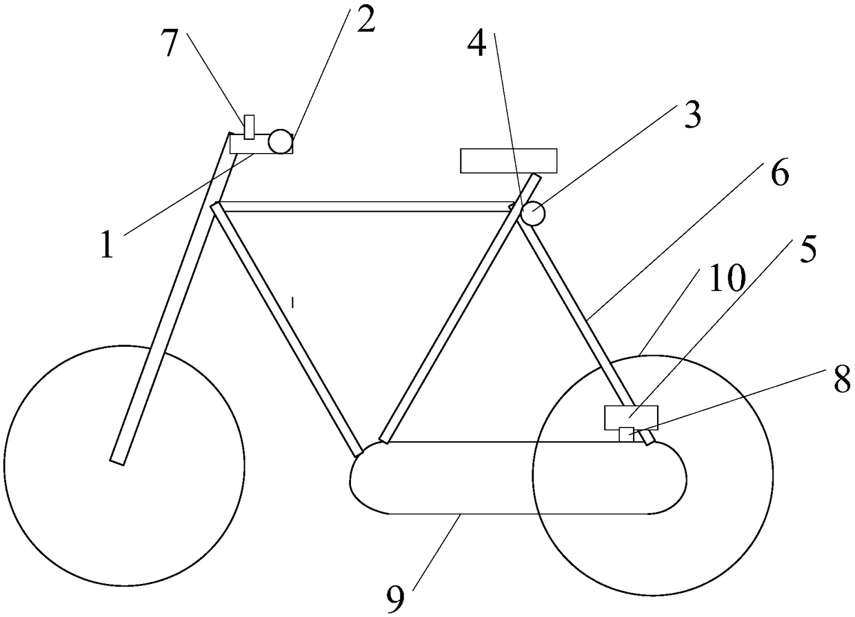 Novel steering lamp for bicycles